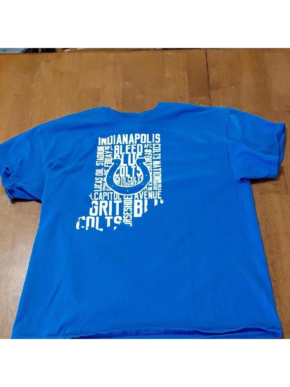 NFL Gildan Royal Blue Indianapolis Colts Graphic Tee